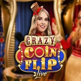 Crazy Coin Flip game by Evolution – logo hosted on Rainbet Casino
